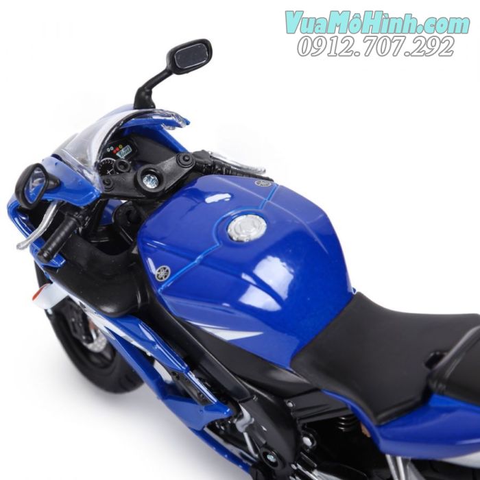 mô hình tĩnh diecast xe mô tô 2 bánh gắn máy phân khối lớn Yamaha YZF-R1 2021 tỷ lệ 1:12 , đồ chơi xe moto thu nhỏ mini