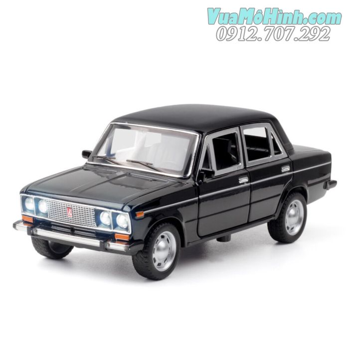 Mô hình tĩnh Diecast siêu xe ô tô cổ Auto Russia Avtovaz Lada , đồ chơi xe oto thu nhỏ tỷ lệ 1:24