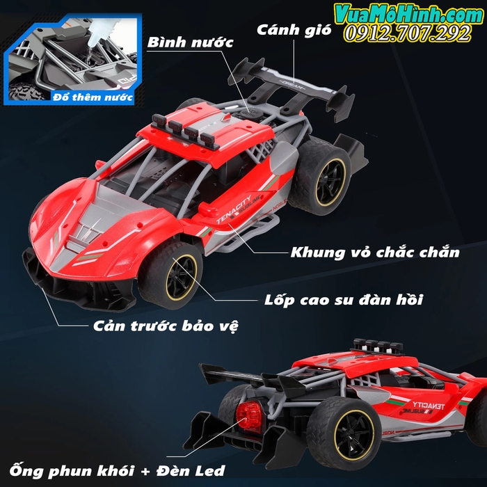 mô hình siêu xe đua drift lamborghini điều khiển từ xa phun nhả khói tenacity 86912