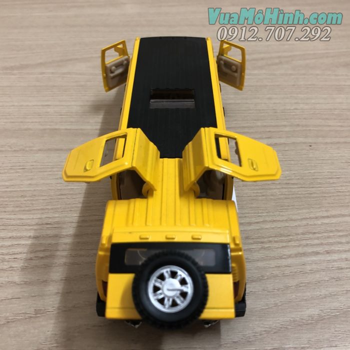 mô hình tĩnh diecast siêu xe ô tô 4 bánh Limousine Hummer tỷ lệ 1:32 , xe sang đồ chơi thu nhỏ oto bằng kim loại