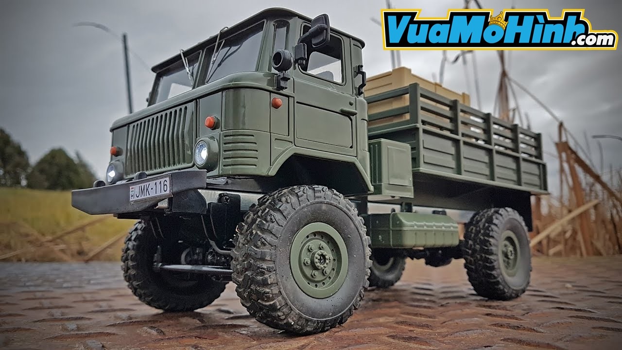 mô hình xe ô tô tải quân sự quân đội mỹ điều khiển từ xa US Military Truck chính hãng giá rẻ chạy pin sạc