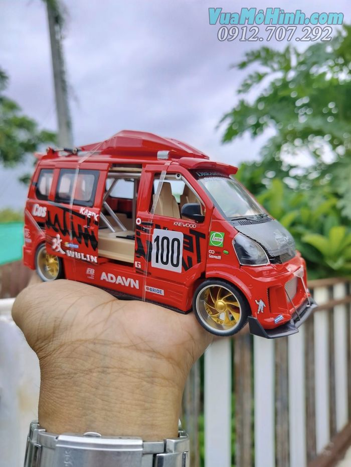 mô hình tĩnh diecast xe ô tô wuling hongguang van tỷ lệ 1:24 , đồ chơi xe hơi oto 4 bánh thu nhỏ bằng kim loại từ Trung Quốc