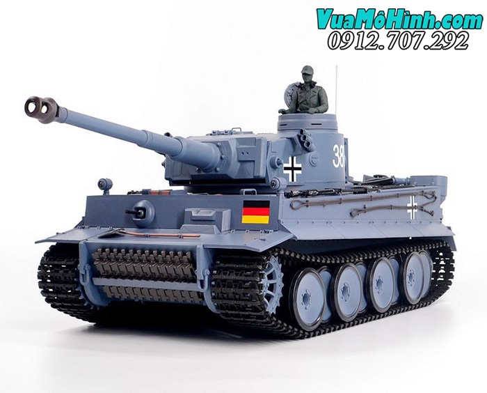 mô hình xe tăng điều khiển từ xa heng long german tiger 1 rc tank 3818-1 pro