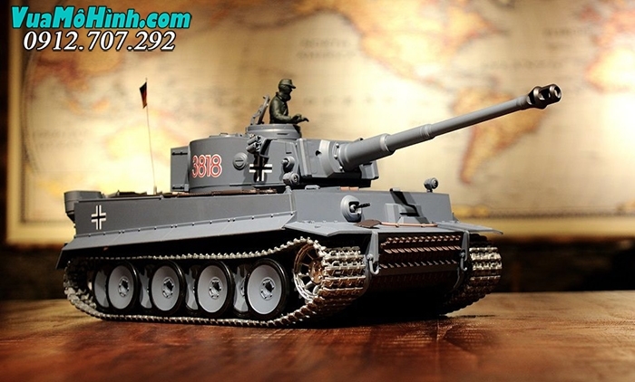 mô hình xe tăng điều khiển từ xa rc tank heng long german tiger 1 3818-1 pro