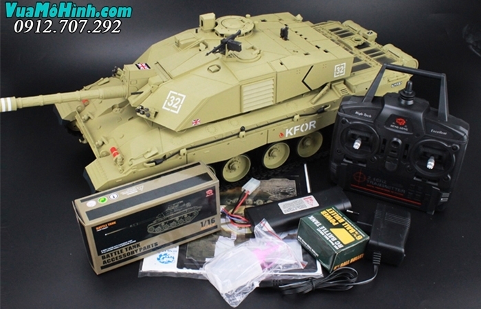 xe tăng mô hình điều khiển từ xa rc tank heng long british challenger ii 2 xích kim loại nhựa pro 3908 3908-1