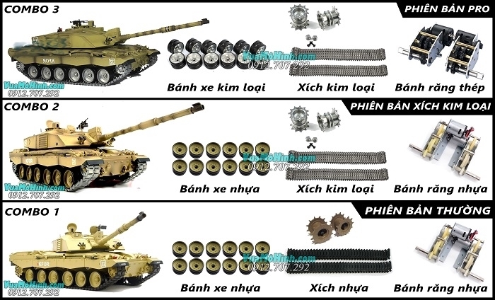 xe tăng mô hình điều khiển từ xa rc tank heng long british challenger ii 2 xích kim loại nhựa pro 3908 3908-1