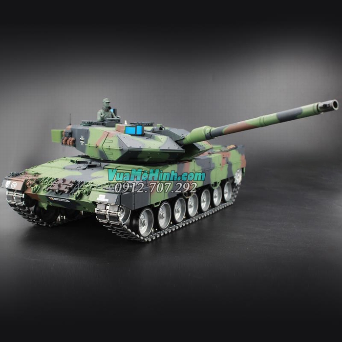 mô hình xe tăng điều khiển từ xa rc tank heng long báo đức german leopard 2a6 3889-1 pro 