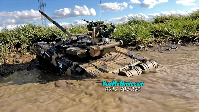 mô hình xe tăng điều khiển từ xa rc tank heng long russian t-90 t90 3938-1 phiên bản pro xích kim loại