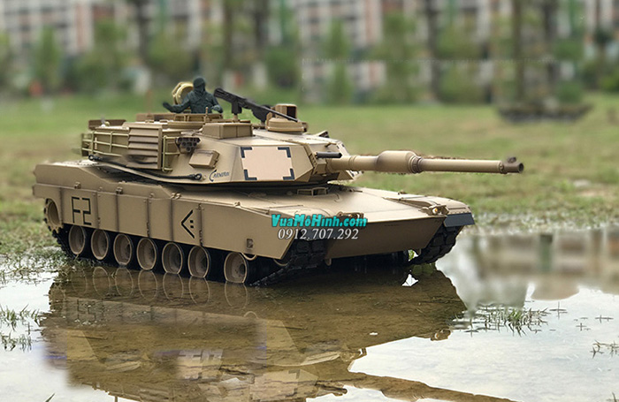 mô hình xe tăng điều khiển từ xa rc tank heng long m1a2 abrams abraham 3918 3918-1 pro xích kim loại