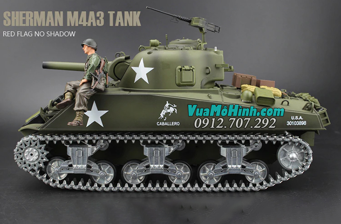 mô hình xe tăng quân sự điều khiển từ xa rc tank heng long m4a3 sherman 3898-1 phiên bản pro xích kim loại