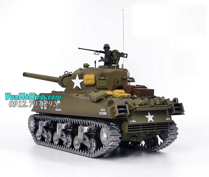 mô hình xe tăng quân sự điều khiển từ xa rc tank heng long m4a3 sherman 3898-1 phiên bản pro xích kim loại