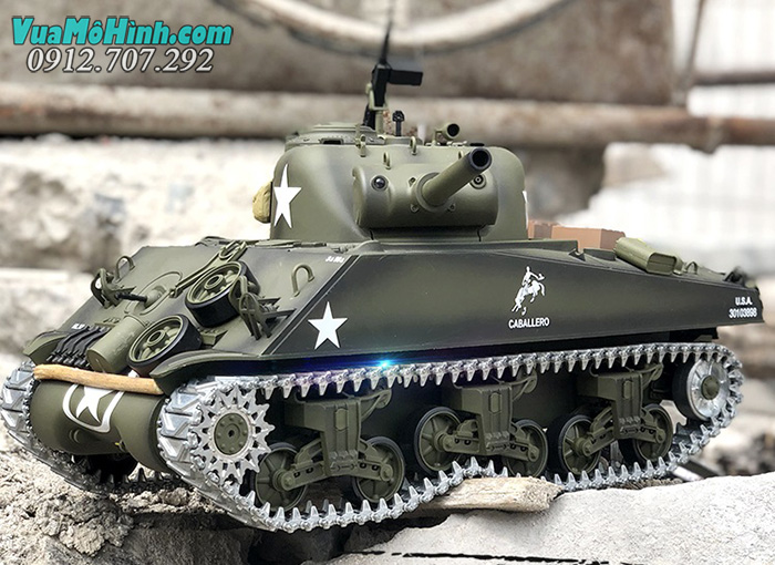 mô hình xe tăng quân sự điều khiển từ xa rc tank heng long m4a3 sherman 3898-1 phiên bản pro xích kim loại