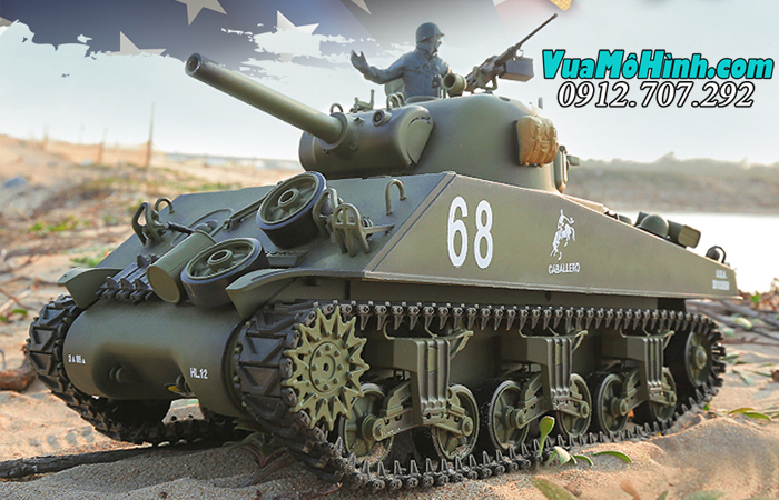 mô hình xe tăng quân sự điều khiển từ xa rc tank heng long m4a3 sherman 3898-1 phiên bản pro xích kim loại