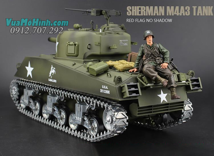 mô hình xe tăng quân sự điều khiển từ xa rc tank heng long m4a3 sherman 3898-1 phiên bản pro xích kim loại