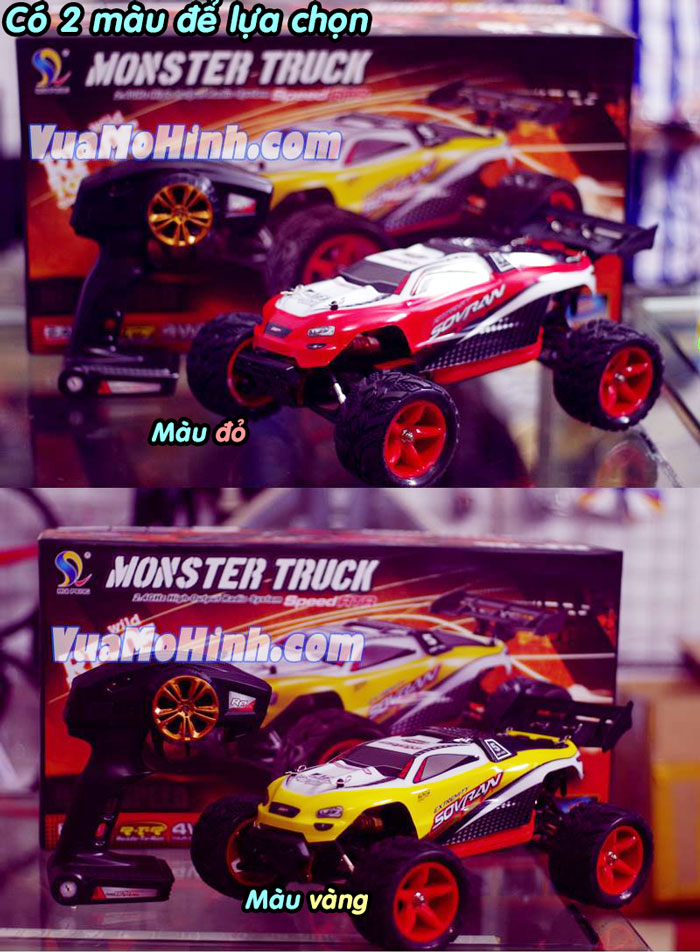 đồ chơi mô hình xe hơi monster truck sovran 05 xe ô tô đua địa hình off road điều khiển từ xa cao cấp tốc độ cao