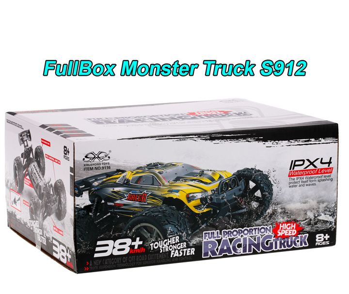 đồ chơi mô hình xe hơi monster truck s912 xe ô tô đua địa hình 9116 off road điều khiển từ xa chống nước tốc độ cao