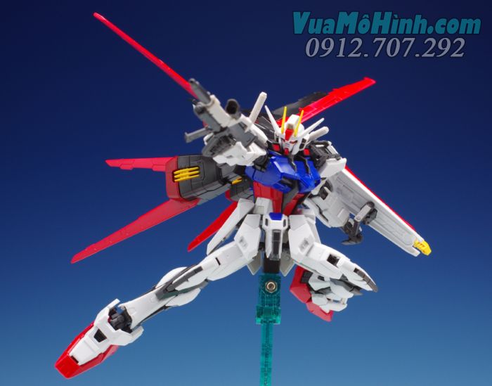 mô hình đồ chơi robot người máy lắp ráp gundam hg 1/144 aile strike gundam , gat-x105 + aqm e-x01 , rô bốt siêu nhân lắp ghép bandai 