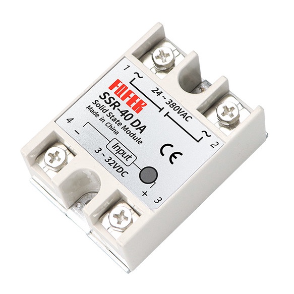 rơ le bán dẫn trạng thái rắn FQFER ( Tương tự FOTEK ) , relay solid state cách li SSR-40DA , role ssr điện áp dòng điện 220V 40A 40ampe