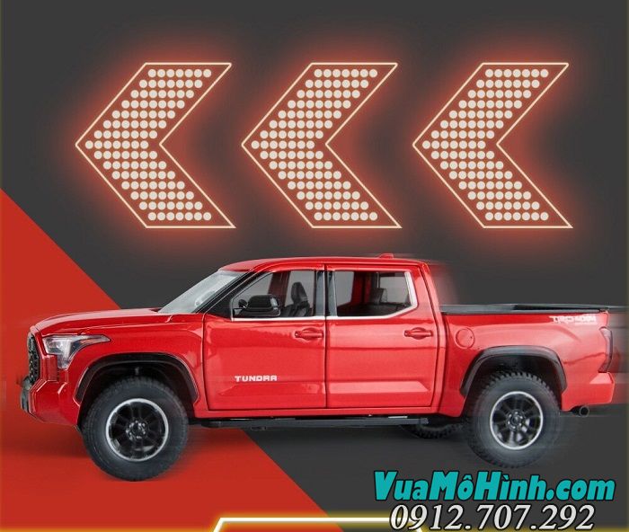 Mô hình xe ô tô Toyota Tundra pickup phiên bản 2023 tỉ lệ 1/24 