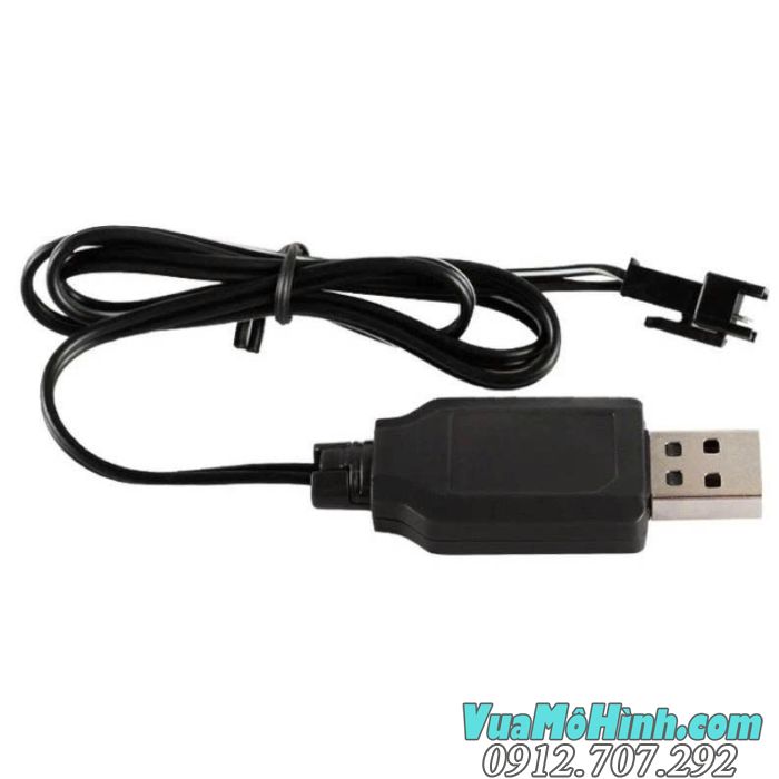 Dây sạc USB 7.2V jack SM 2P cho xe điều khiển từ xa