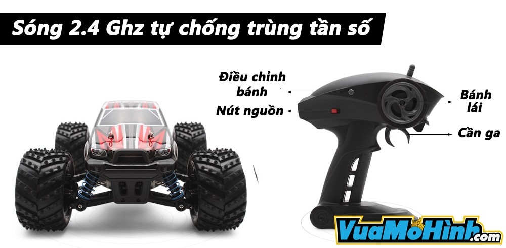 sandy land mô hình xe ô tô đua địa hình điều khiển từ xa chính hãng 2 cầu tốc độ cao