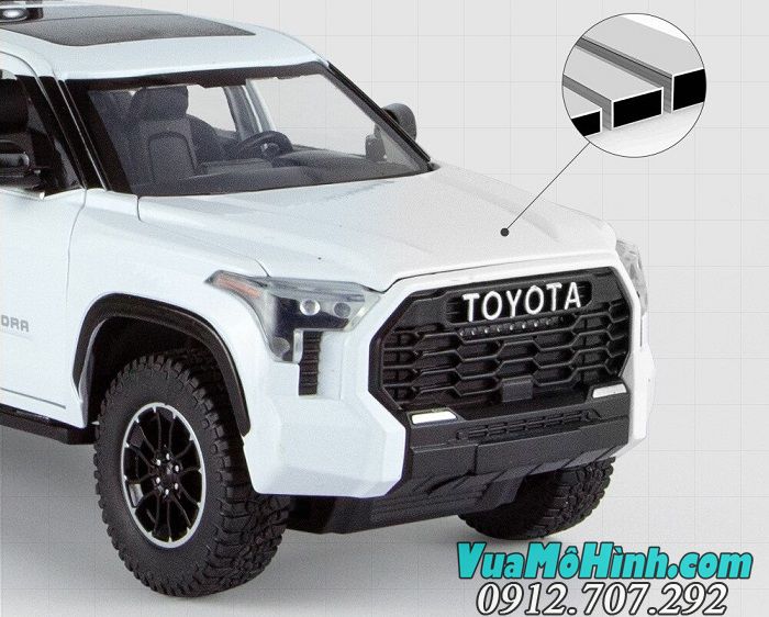 Mô hình xe ô tô Toyota Tundra pickup phiên bản 2023 tỉ lệ 1/24 