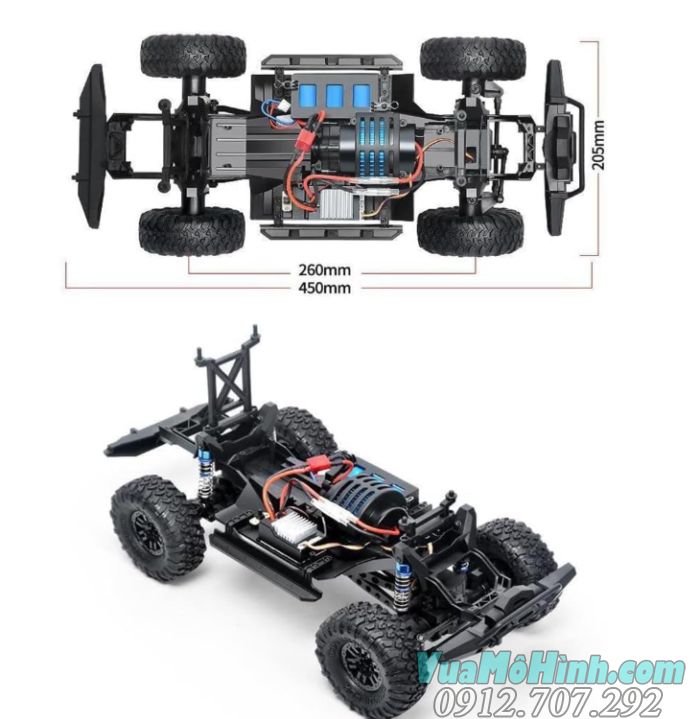 xe oto địa hình điều khiển từ xa ZP1008 tỉ lệ 1/10 xe off-road zp-1008 2.4G 4wd rock Crawler leo trèo cỡ lớn 