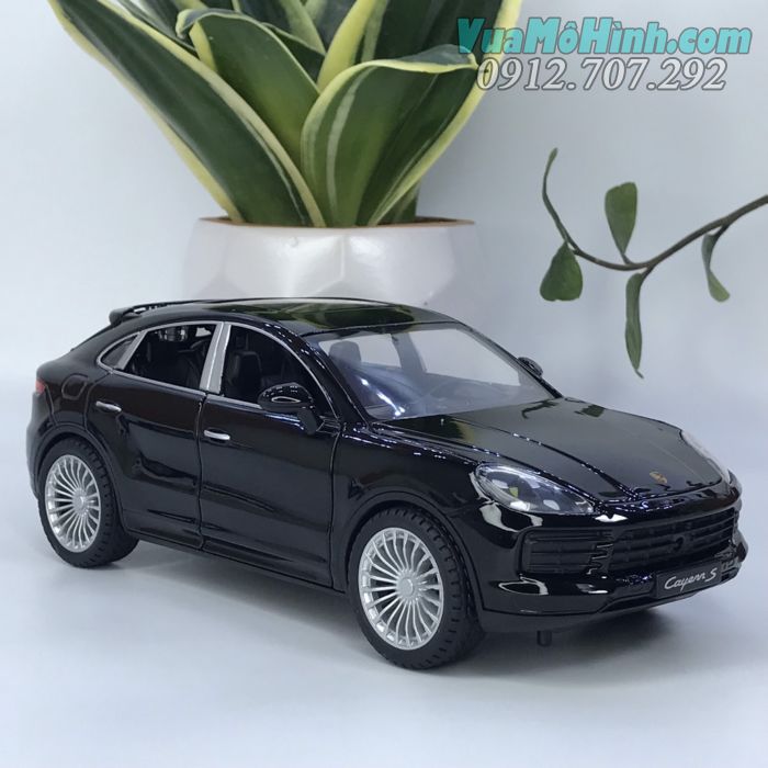 mô hình tĩnh diecast thu nhỏ siêu xe ô tô 4 bánh Porsche Cayenne S bằng kim loại tỷ lệ 1:24 , đồ chơi mini xe oto sang trưng bày