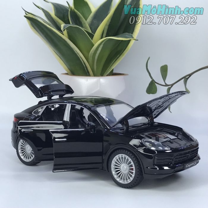 mô hình tĩnh diecast thu nhỏ siêu xe ô tô 4 bánh Porsche Cayenne S bằng kim loại tỷ lệ 1:24 , đồ chơi mini xe oto sang trưng bày