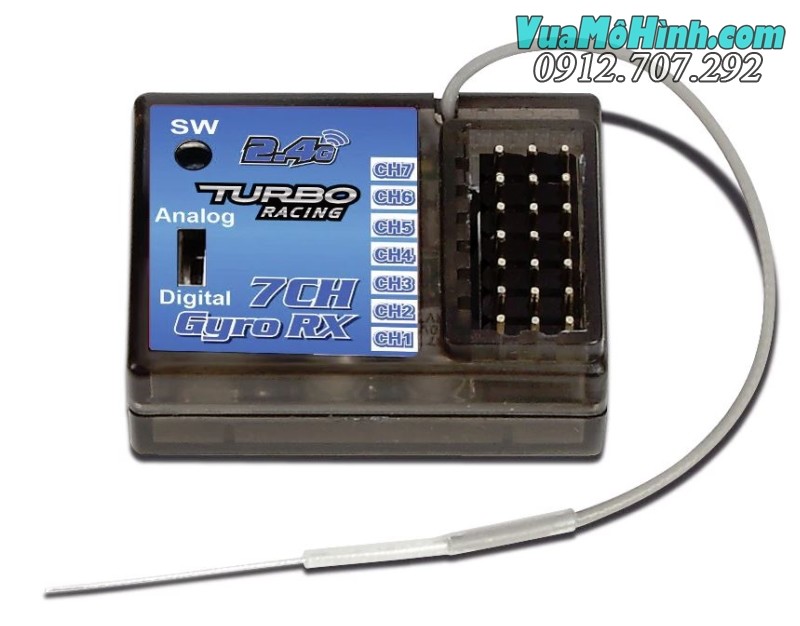 Tay điều khiển 7 kênh Turbo Racing TB-TX2 7ch dùng cho xe điều khiển và cano điều khiển từ xa