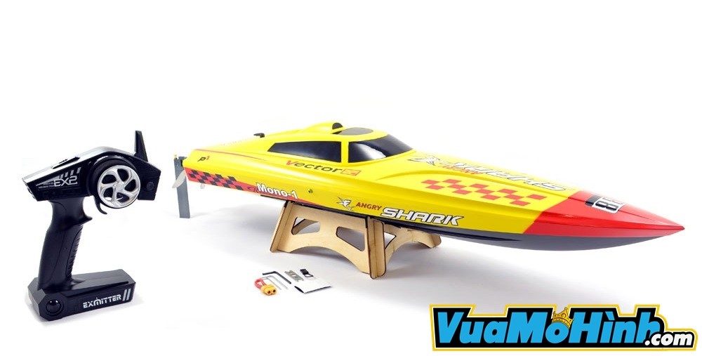 vector 80 pro mô hình tàu thủy cano thuyền điều khiển từ xa volantex vector angry shark cao cấp chính hãng tốc độ cao