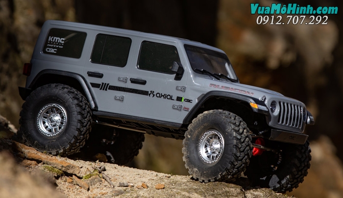 xe bán tải địa hình điều khiển từ xa leo núi jeep wrangler rubicon scx10 scx 10 iii rock crawler