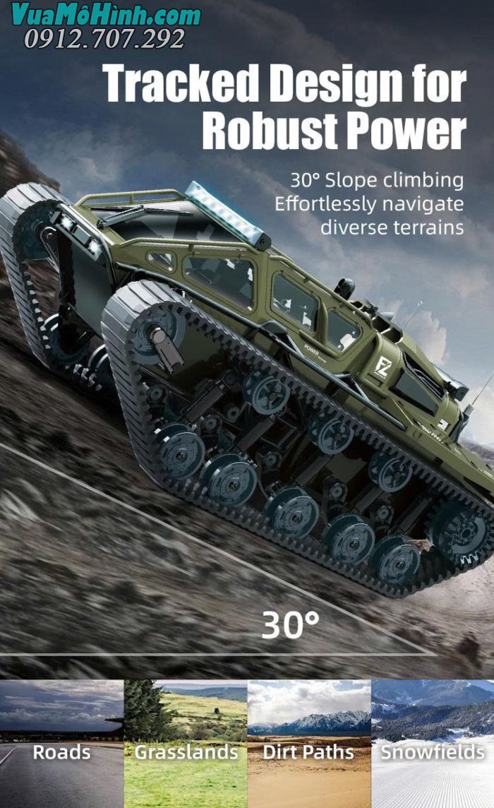 Xe điều khiển từ xa JJRC C8812 Ripsaw EV3-F4 tỷ lệ 1/16