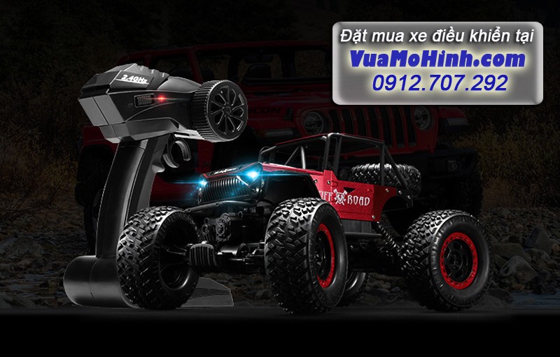 xe địa hình điều khiển từ xa rock crawler cỡ lớn