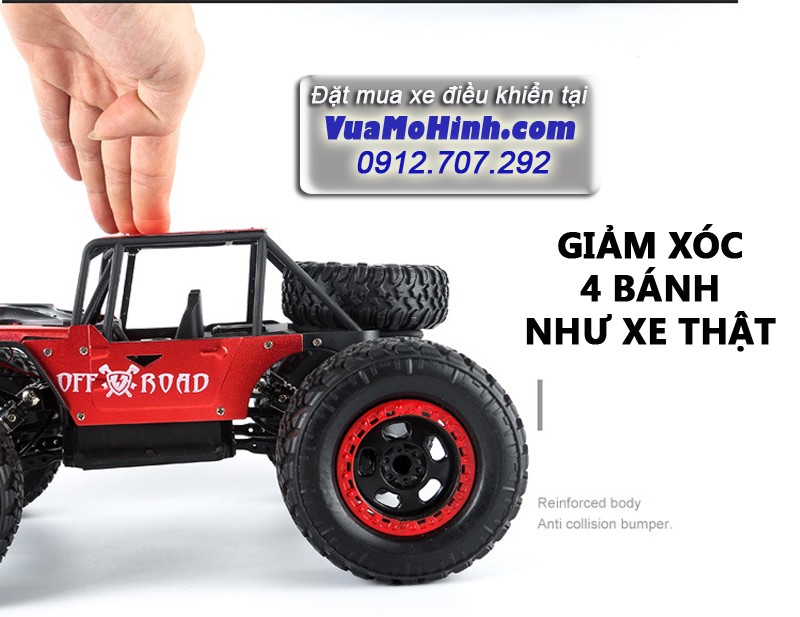 xe địa hình điều khiển từ xa rock crawler cỡ lớn