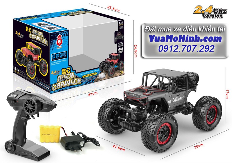 xe địa hình điều khiển từ xa rock crawler cỡ lớn