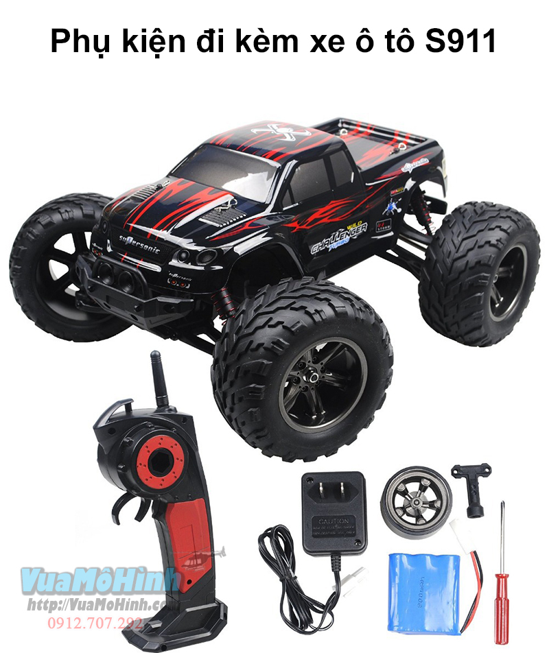 đồ chơi mô hình xe hơi monster truck s911 xe ô tô đua địa hình 9115 off road điều khiển từ xa chính hãng tốc độ cao