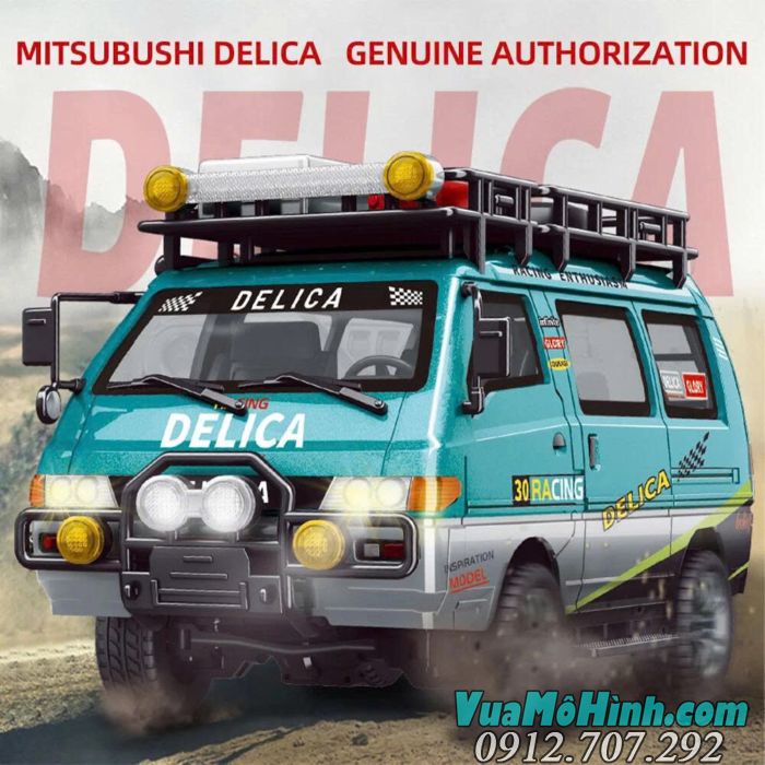 "Xe điều khiển từ xa Delica 4WD hộp số cơ khí đa chế độ phiên bản địa hình 1/24 