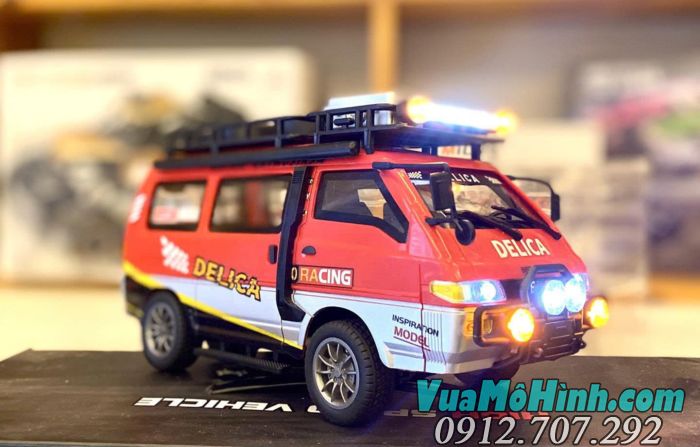 "Xe điều khiển từ xa Delica 4WD hộp số cơ khí đa chế độ phiên bản địa hình 1/24 