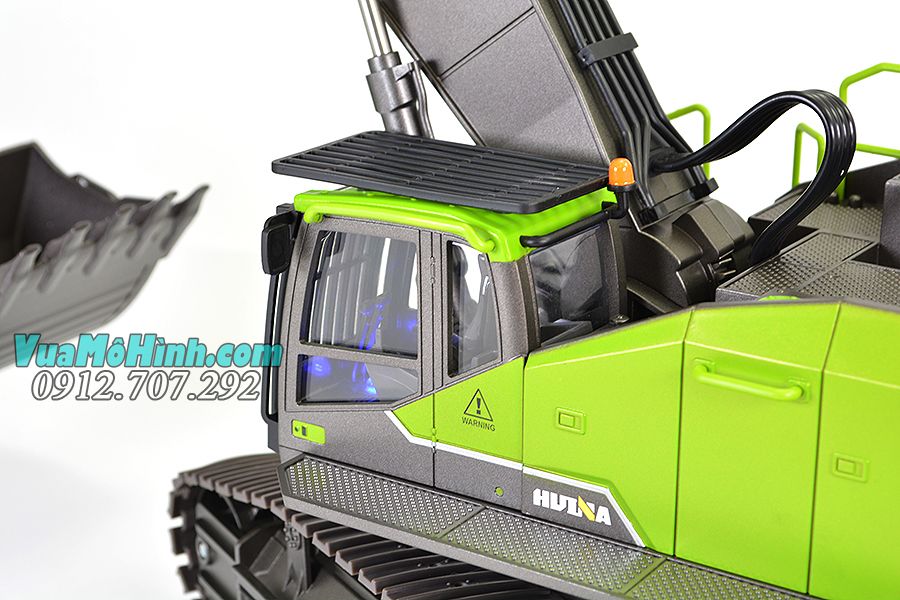 Mô hình xe xúc lật điều khiển từ xa Huina 1593 model 2025, phiên bản mới, gập sâu hơn, động cơ mạnh, chi tiết kim loại sắc nét