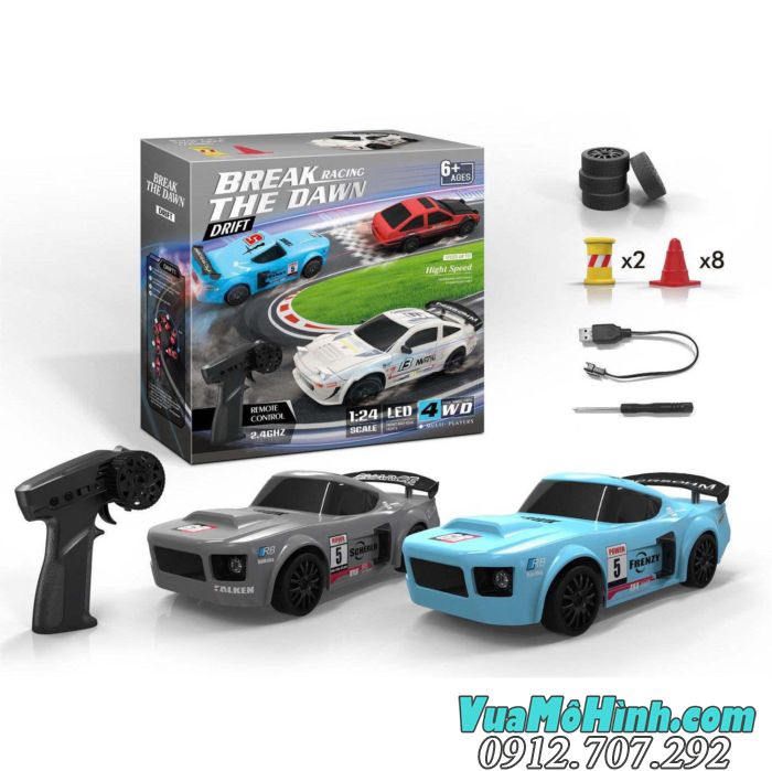 Xe điều khiển từ xa drift S811 S812 S813 / RC GTR tỷ lệ 1/24 2.4Ghz ,có đèn Led 