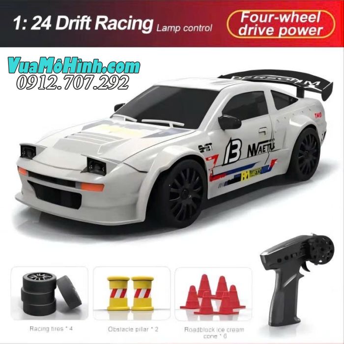 Xe điều khiển từ xa drift S811 S812 S813 / RC GTR tỷ lệ 1/24 2.4Ghz ,có đèn Led 