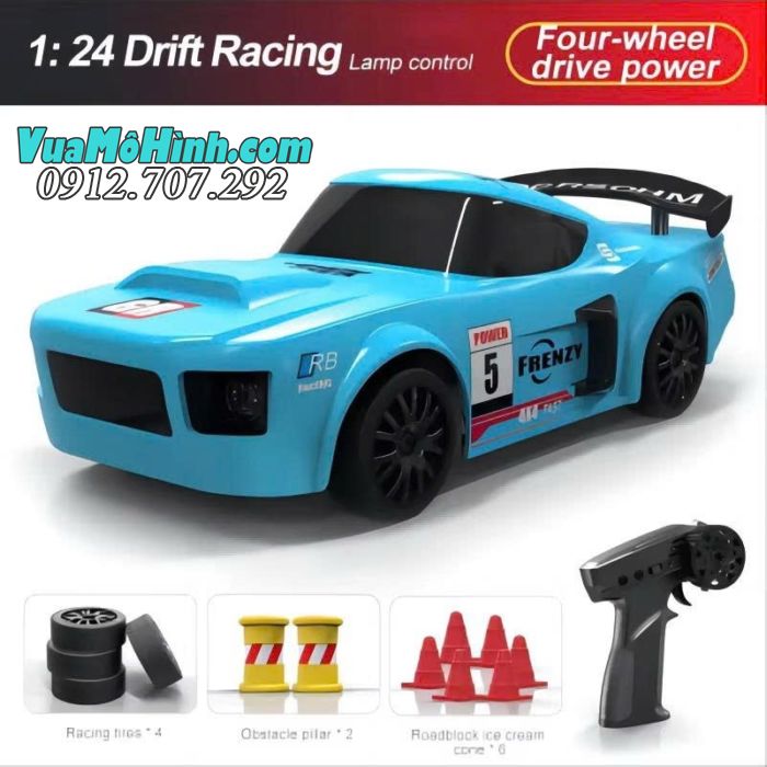 Xe điều khiển từ xa drift S811 S812 S813 / RC GTR tỷ lệ 1/24 2.4Ghz ,có đèn Led 