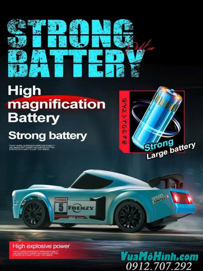 Xe điều khiển từ xa drift S811 S812 S813 / RC GTR tỷ lệ 1/24 2.4Ghz ,có đèn Led 