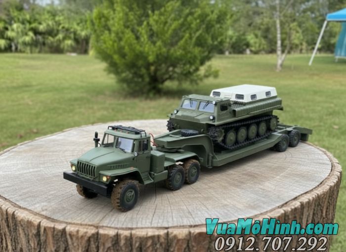 mô hình xe ô tô tải điều khiển từ xa bánh xích WPL E1, WPL E-1 o to GAZ 71