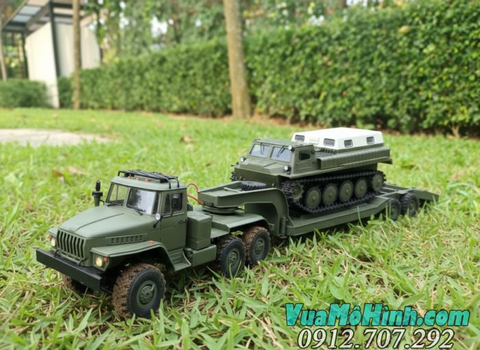 mô hình xe ô tô tải điều khiển từ xa bánh xích WPL E1, WPL E-1 o to GAZ 71