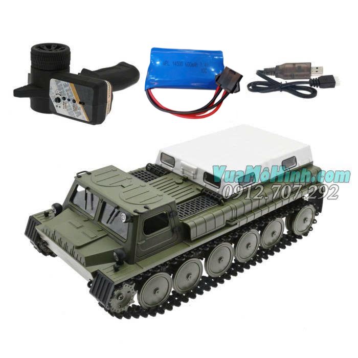 mô hình xe ô tô tải điều khiển từ xa bánh xích WPL E1, WPL E-1 GAZ 71