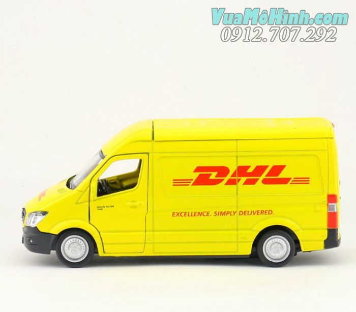 Mô hình xe DHL Mercedes-Benz Sprinter 1:36 kim loại 