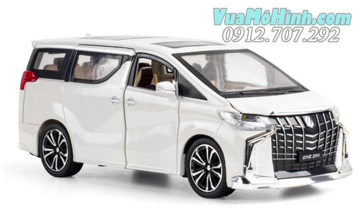 đồ chơi Xe mô hình tĩnh ô tô Toyota Alpha MPV