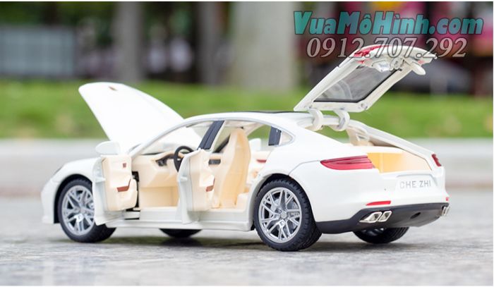 Xe ô tô mô hình tĩnh Porsche Panamera tỉ lệ 1:24 kim loại mở được cửa